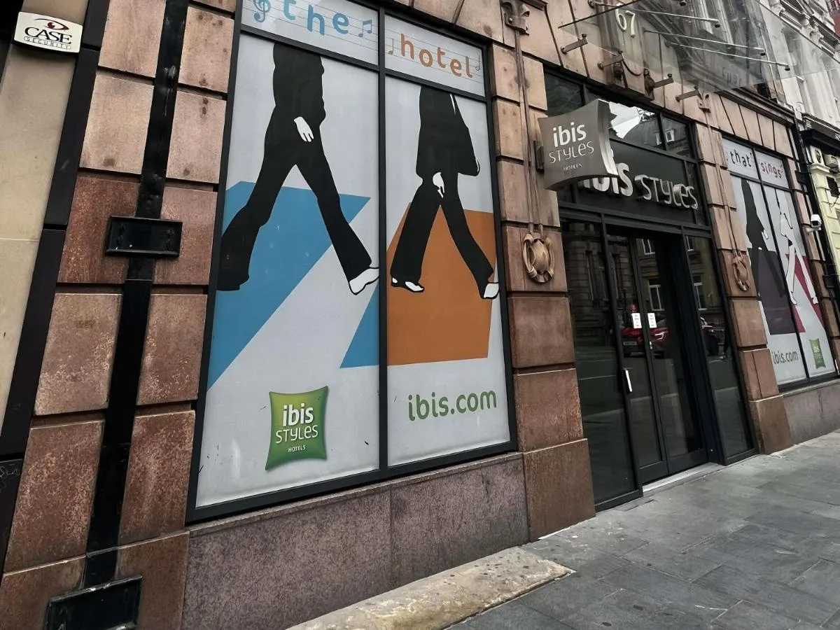 Exterior of the building with posters near Dale Street